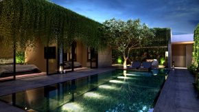 big luxury garden room